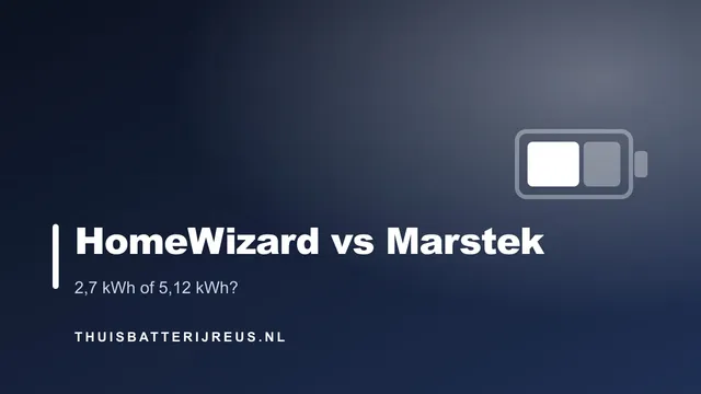 Cover met de tekst HomeWizard vs Marstek, 2,7 kWh of 5,12 kWh